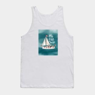 My First Cruise Cute Boat Tank Top